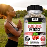 Kaya Naturals Berberina HCL, embalaje sostenible, producto responsable.