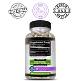 Kaya Naturals Elderberry, etiqueta lateral con información de uso.