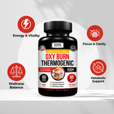 Kaya Naturals Oxy Burn cápsulas en mano para dosificación fácil durante entrenamiento