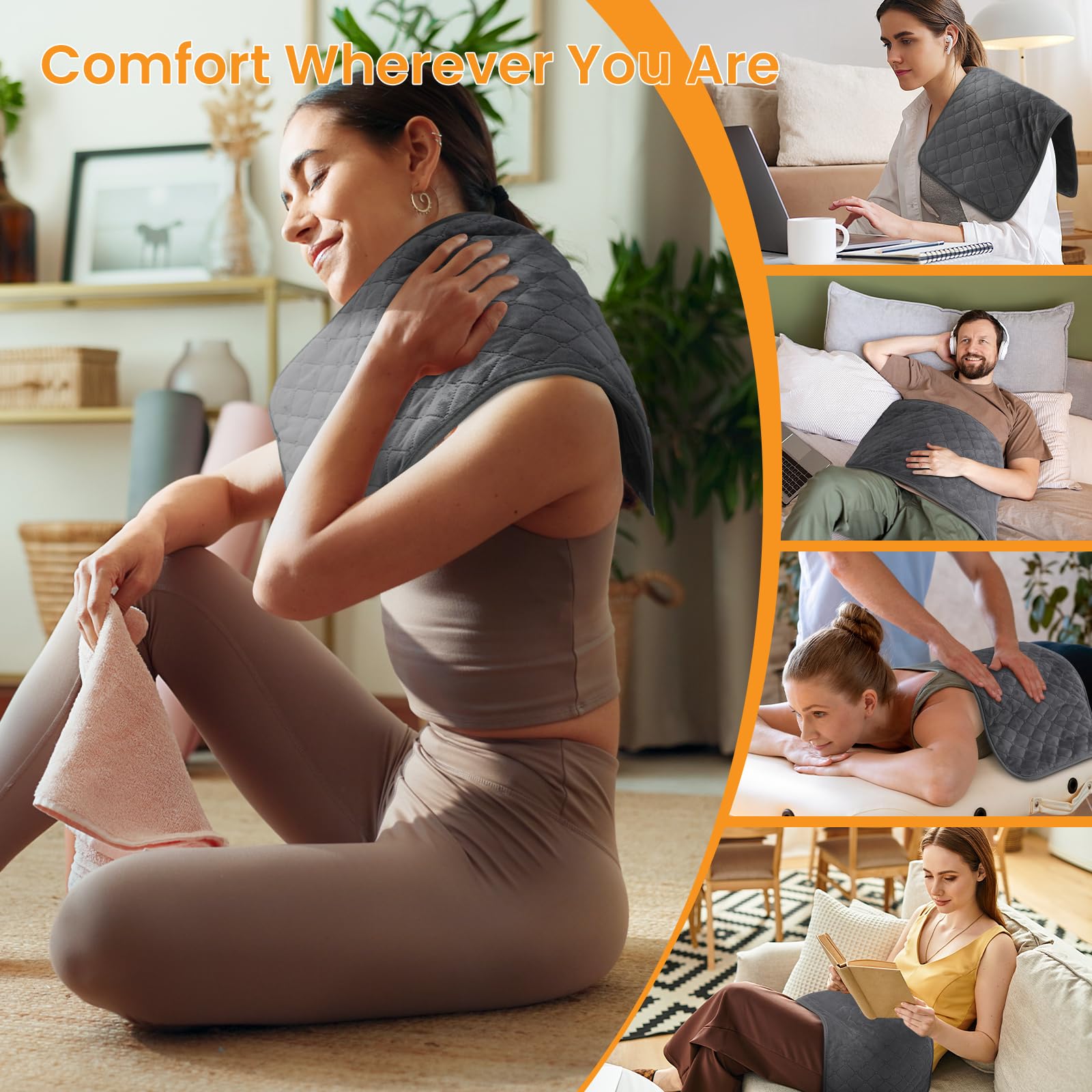 Almohadilla Kdti para abdomen con calor suave para confort