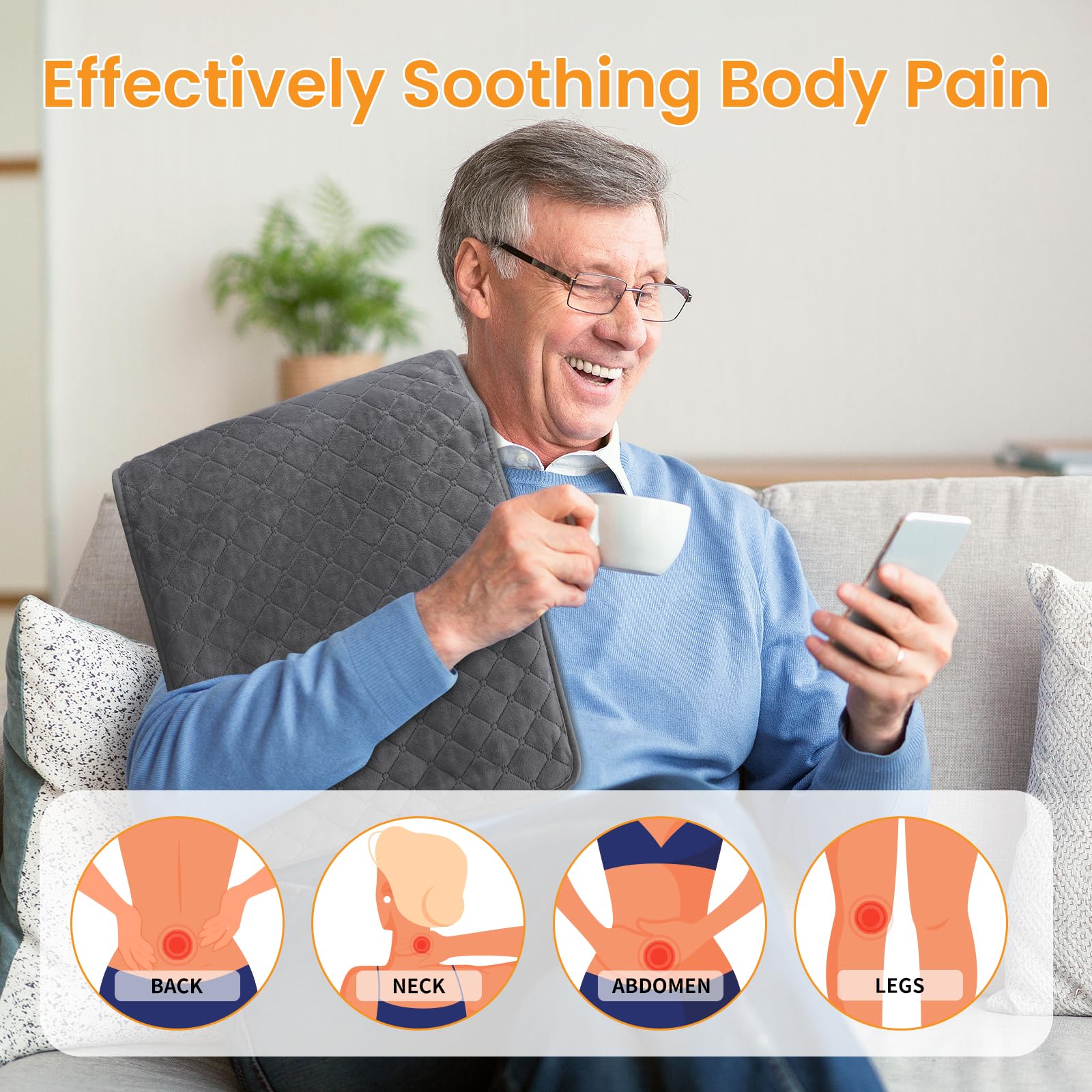 Almohadilla Kdti para cuello y hombros con calor relajante
