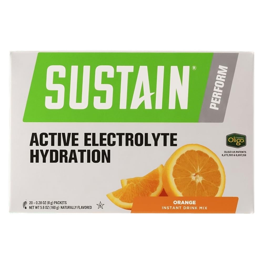 Kebiyu Sustain Sport, hidratación naranja, paquete 1: rehidrata durante entrenamientos
