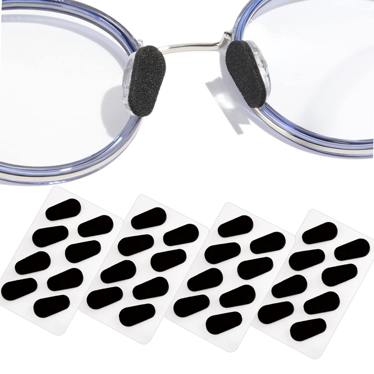 KECHIO: almohadillas nasales anti deslizantes, espuma suave para gafas cómodas todo el día