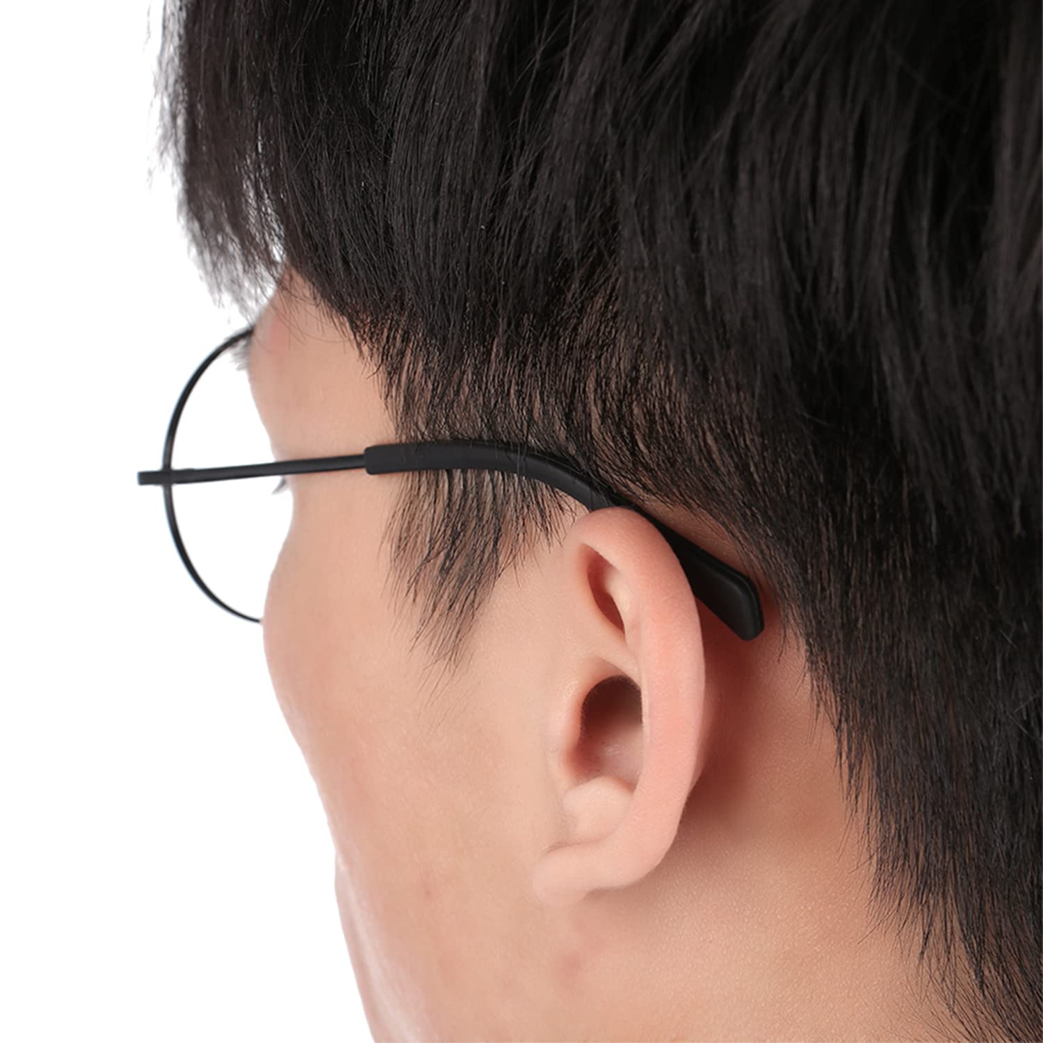 KECHIO extremos-patilla-gafas silicona antideslizante ajuste suave para patillas finas.