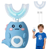 KEGOZ cepillo dientes infantil, vista frontal, facilita una limpieza suave y agradable.