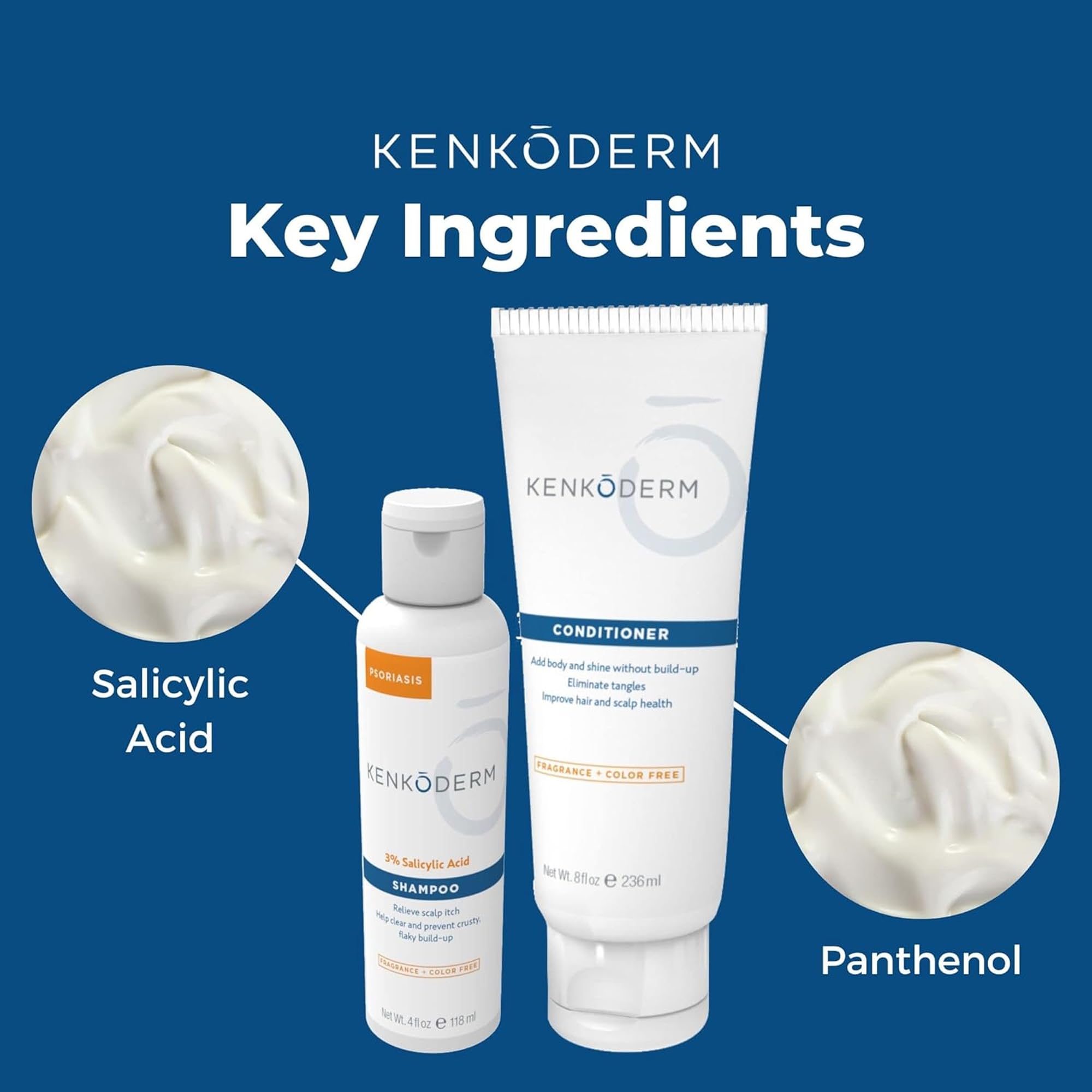 Kenkoderm Champú Psoriasis relieve escamas del cuero cabelludo