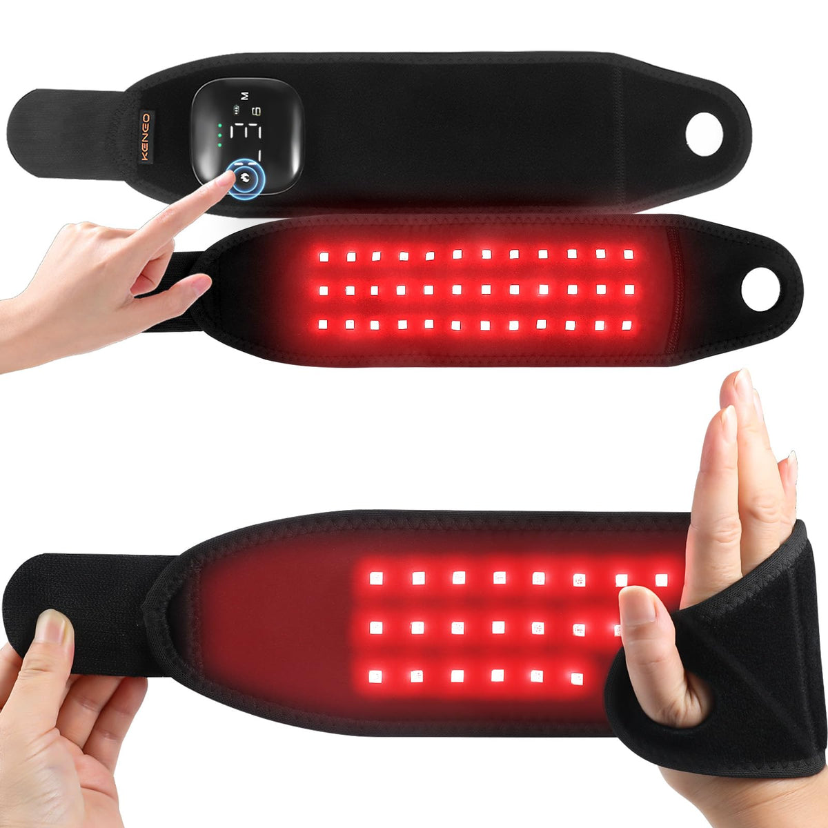 Keneo pulsera terapia luz roja para uso diario en la muñeca
