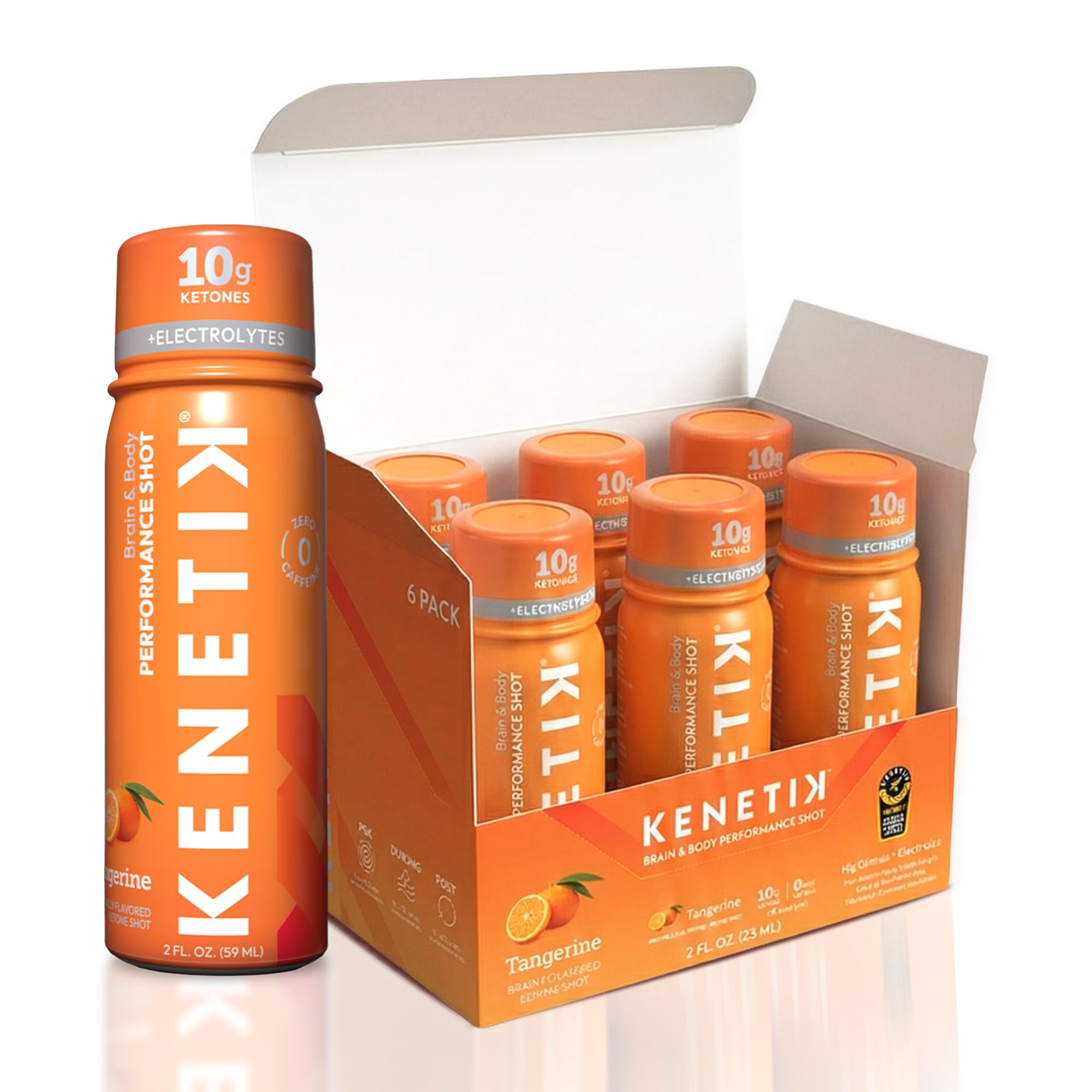 Kenetik Enfoque sin cafeína, botella 60 ml para claridad mental sin estimulantes