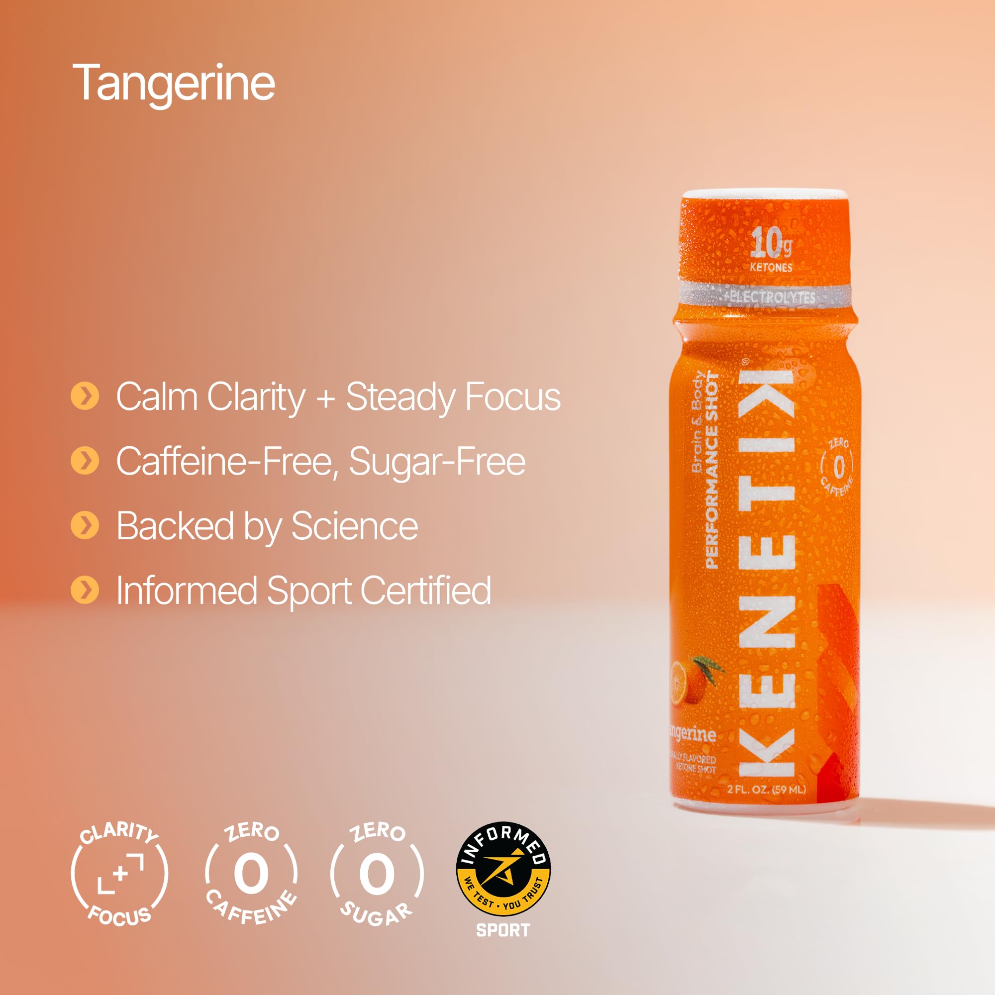 Kenetik Presentación portátil para viaje, sin azúcar ni cafeína