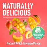 Frasco Keppi electrolitos durazno-mango para uso diario y viaje.