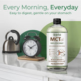 Keppi MCT Oil, etiqueta certificada sin gluten y vegano