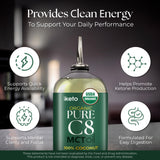 Keppi Aceite MCT sin sabor con etiqueta clara para cocinar