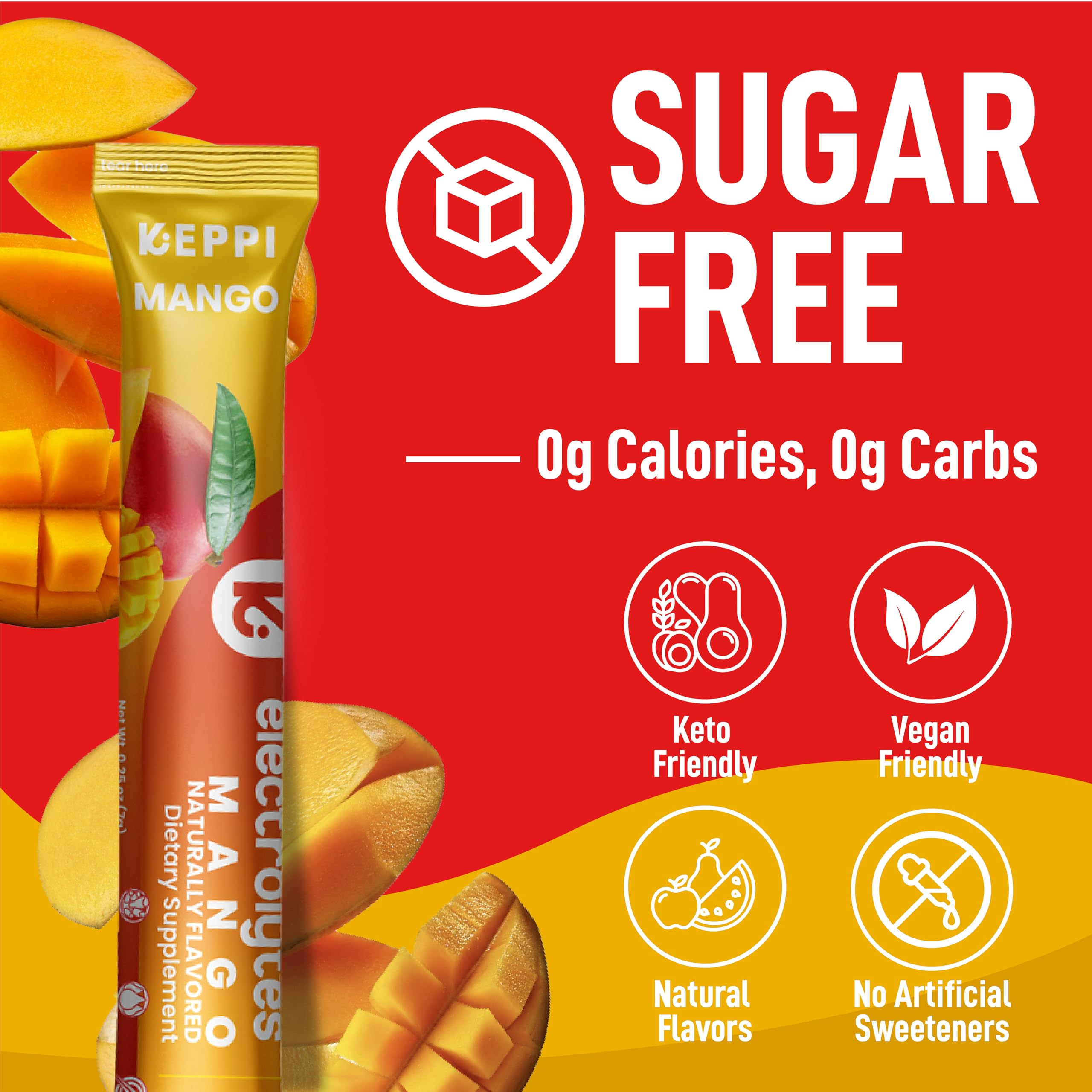 Paquete portátil Keppi con sobres mango para uso diario