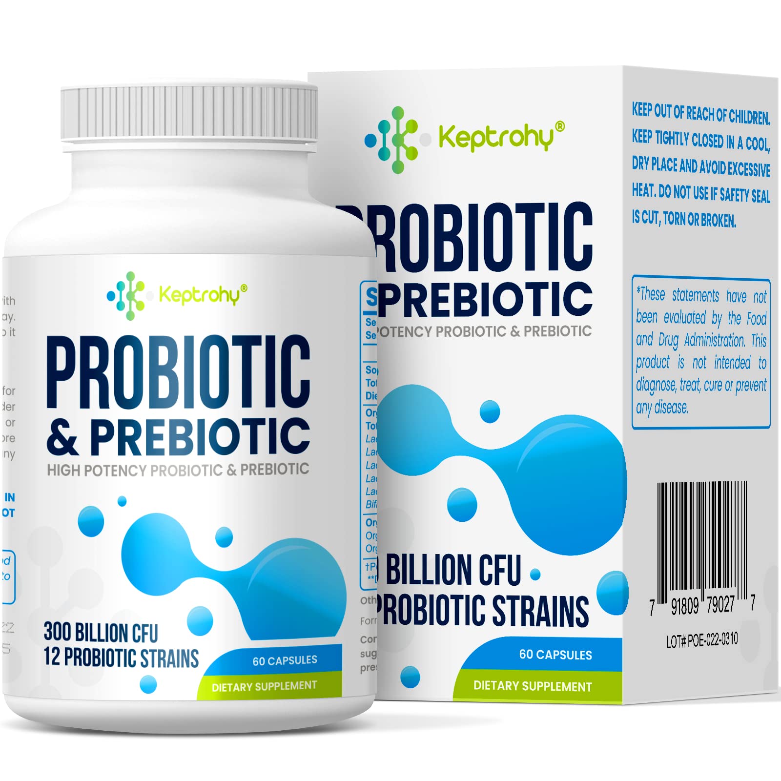 Keptrohy Probióticos: dosis diaria para apoyar la digestión y el confort estomacal