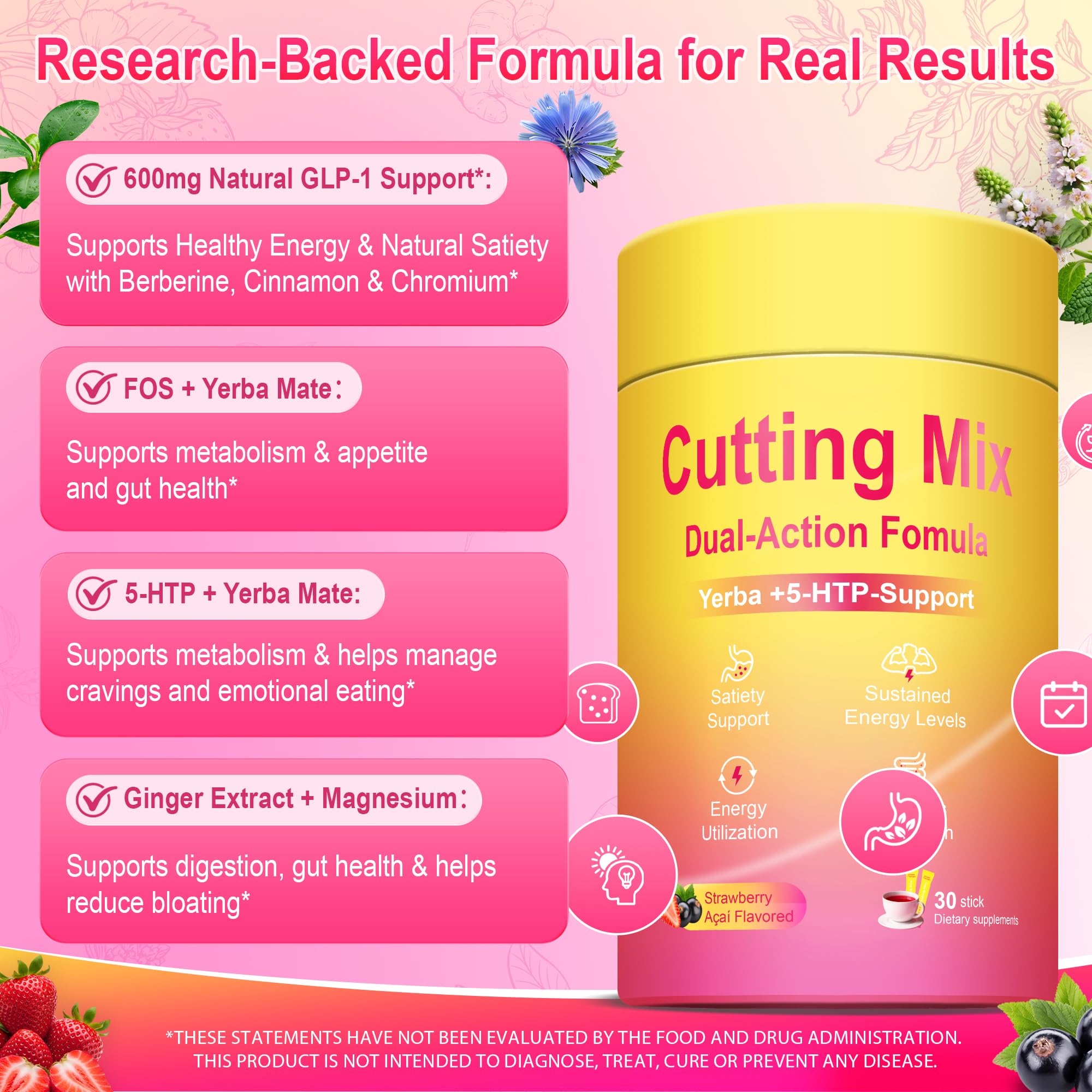Kereeao Cutting Drink Mix con magnesio, soporte muscular y energía estable