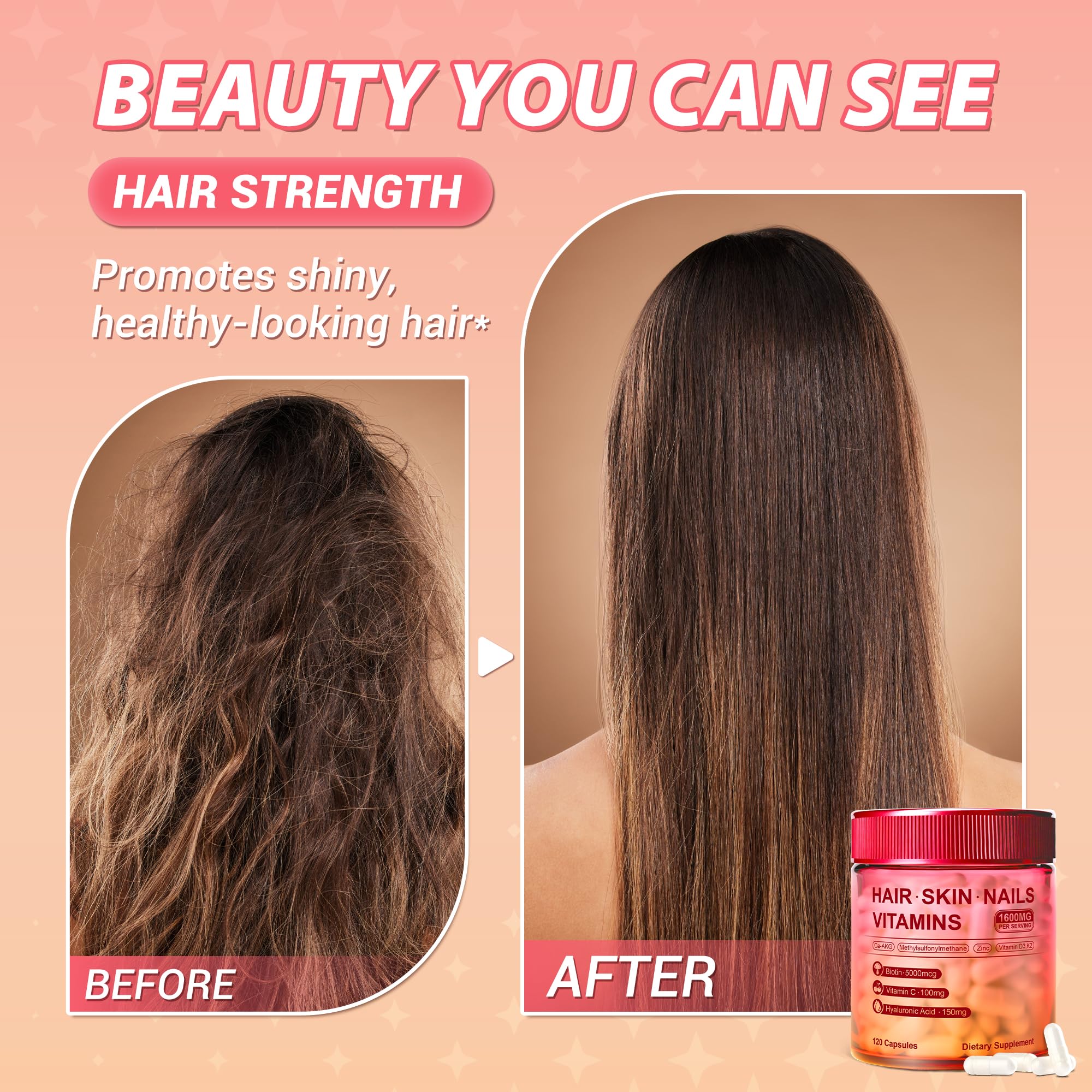 Kereeao vitamina C-D3 para apoyo nutricional diario de piel y cabello.