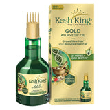Kesh King Aceite Bhringraj: frasco con aplicador para favorecer el crecimiento capilar.