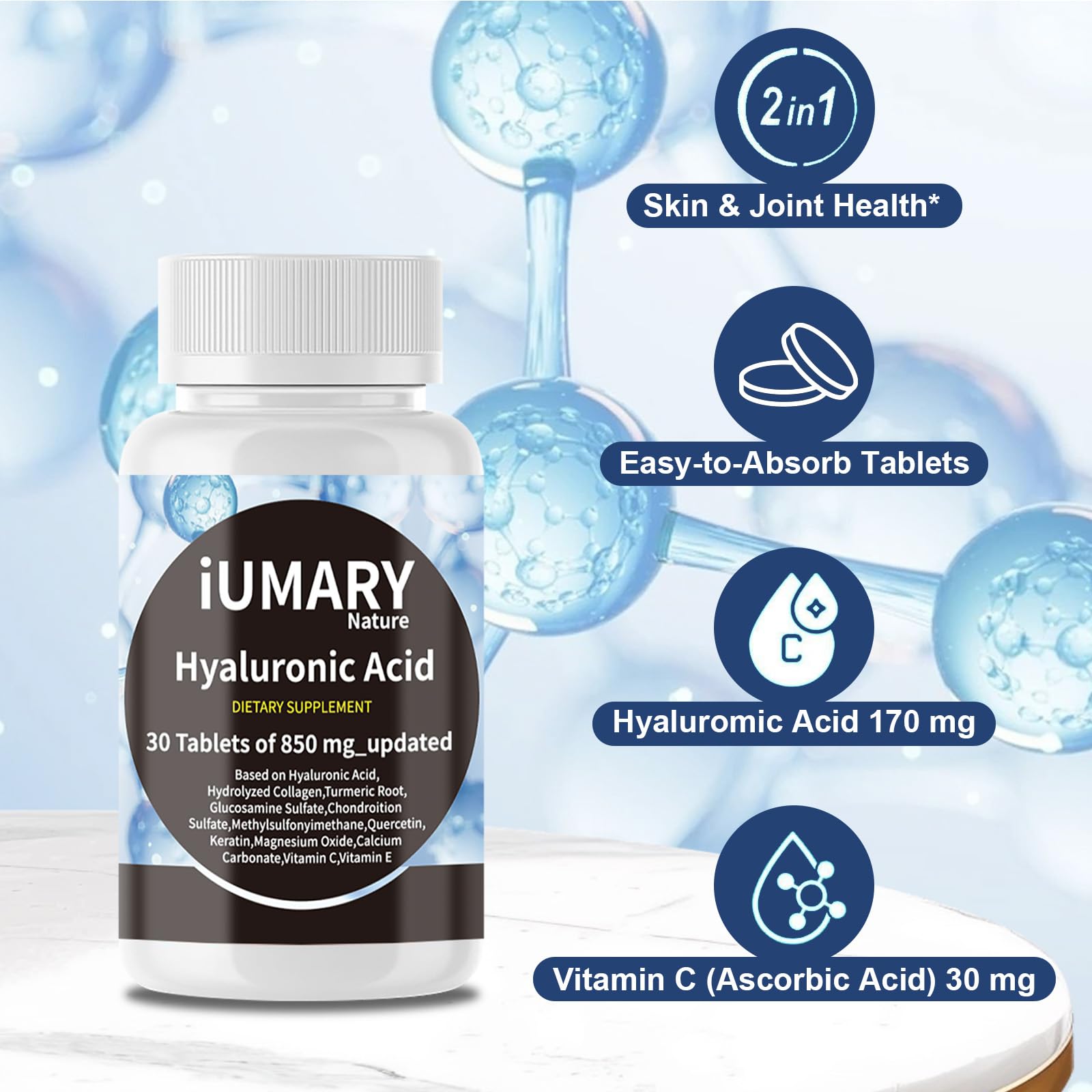 Keszciy hialurónico 850 mg presentación 30 días: consistencia en dosis.
