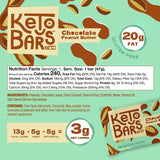 Keto Bars barra chocolate cobertura fresa, merienda sabrosa y sin azúcar añadida.