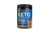 Keto Science Keto Shake Chocolate en vaso, experiencia de merienda saludable y rápida.