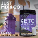 Keto Science Keto Meal Shake Vanilla estilo de vida cetogénico en acción