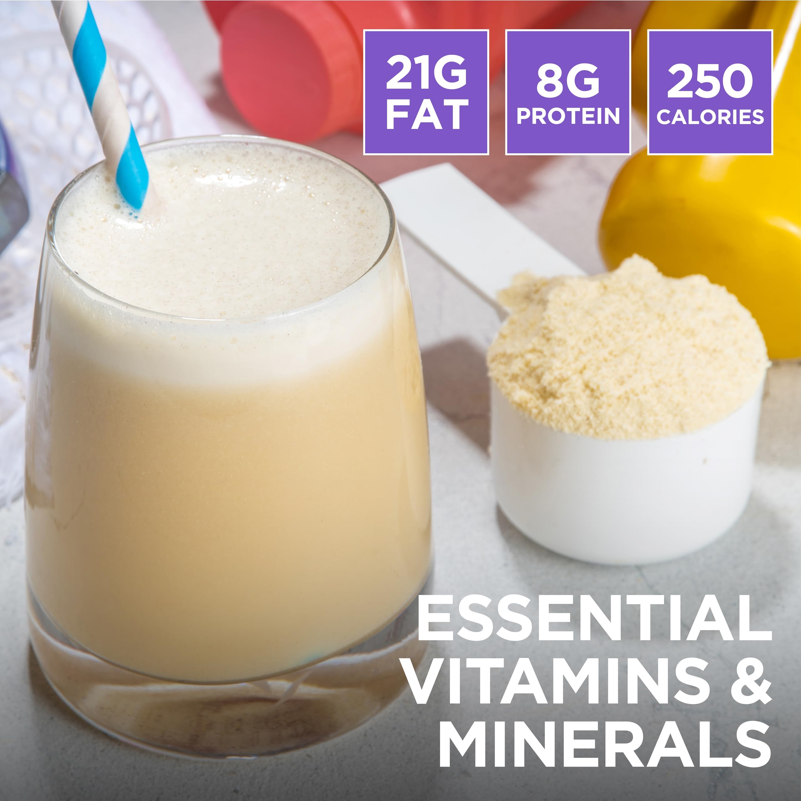 Keto Science Keto Meal Shake Vanilla contiene ingredientes clave visibles