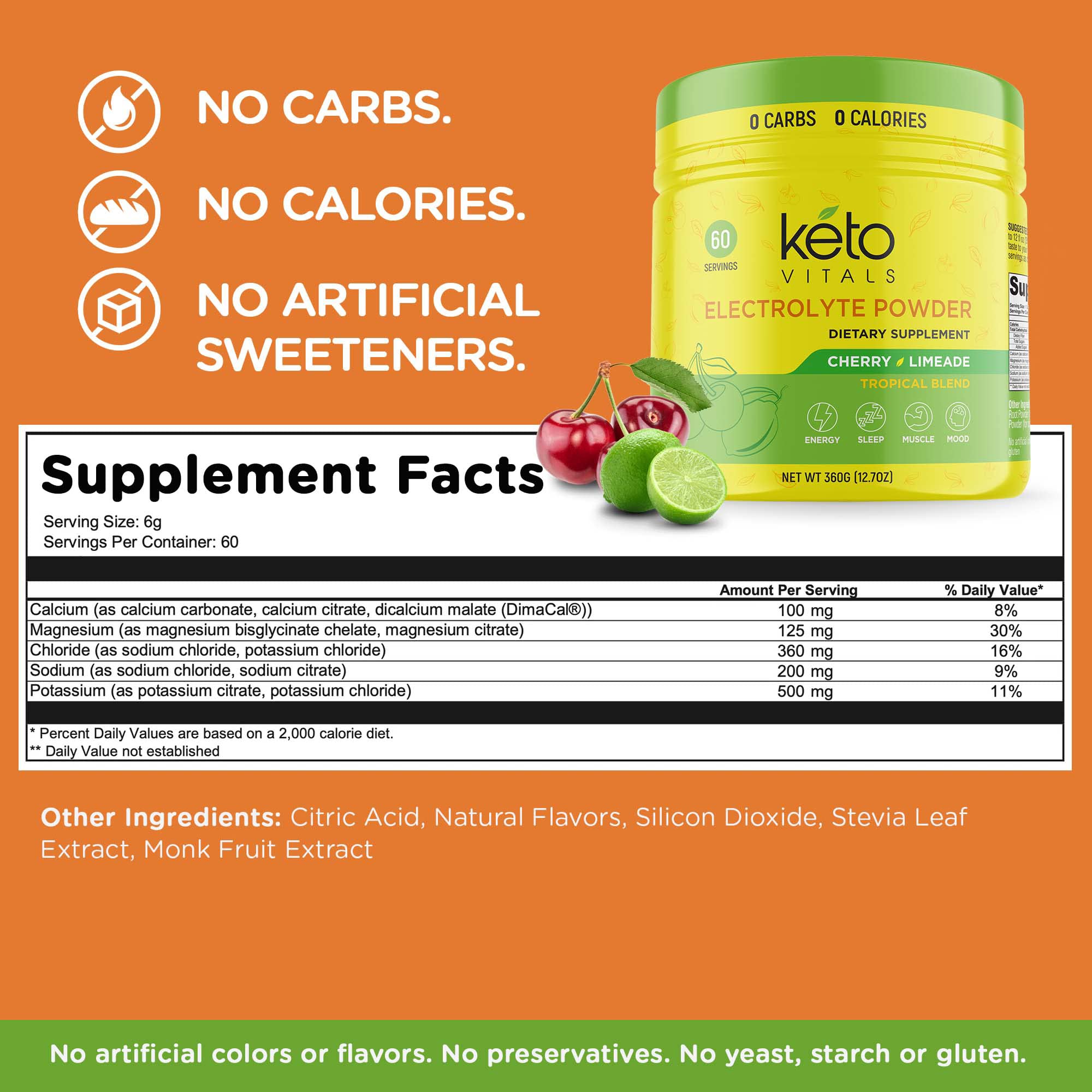 Keto Vitals con sabores variados para hidratar la rutina diaria.