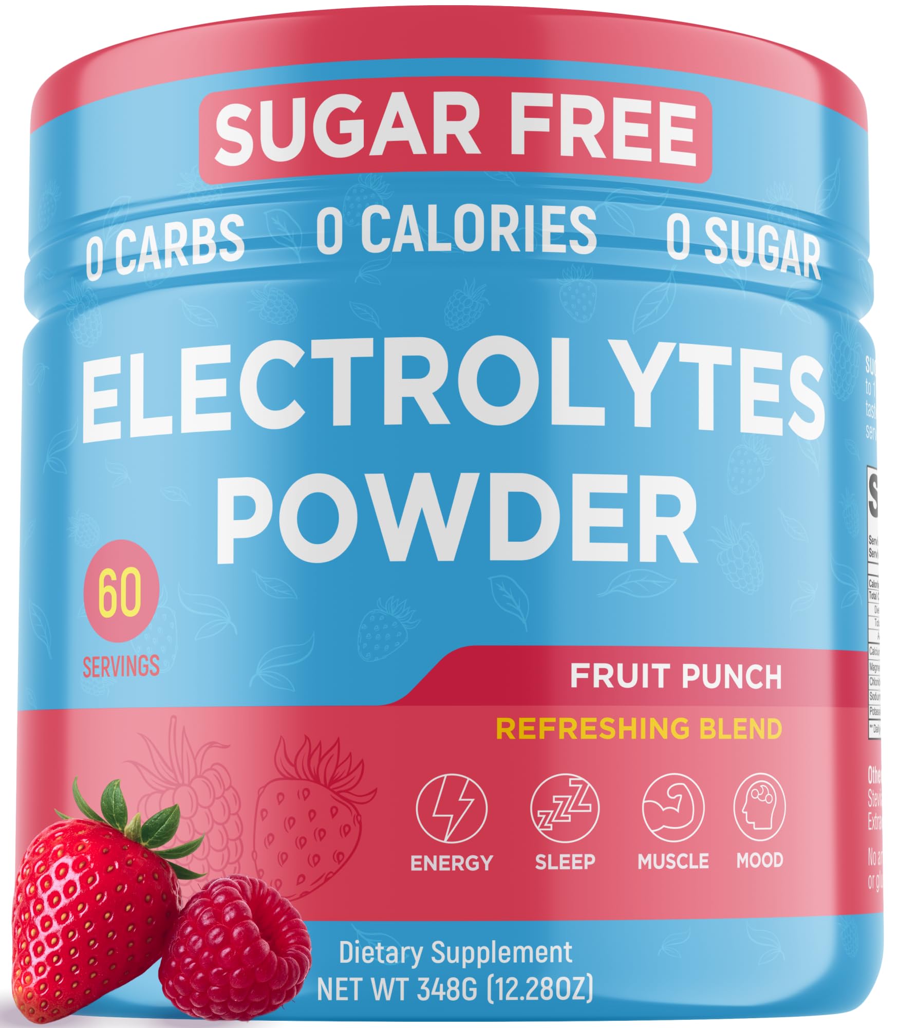 Keto Vitals Polvo de Electrolitos para hidratación estable