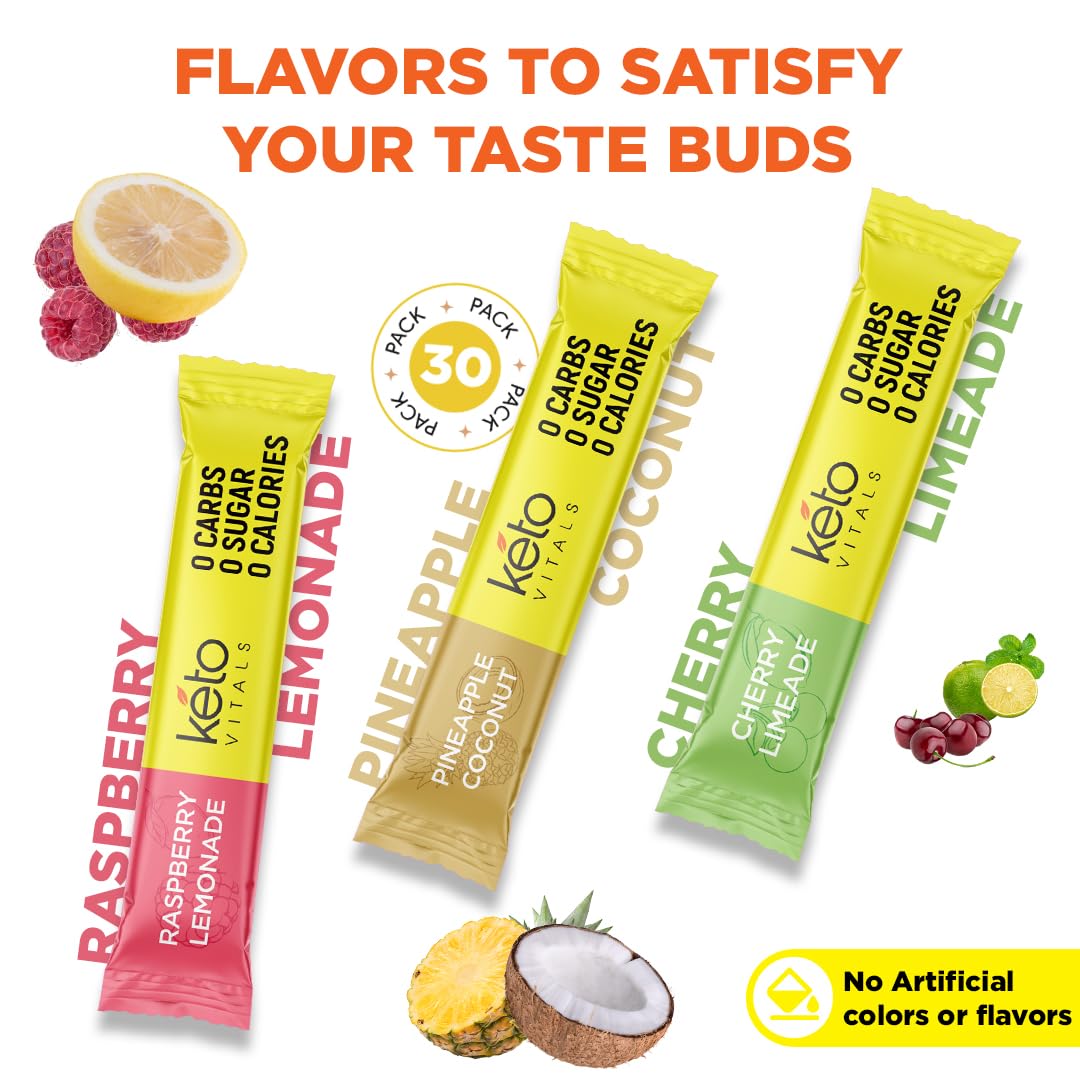 Keto Vitals Tropical Electrolitos, hidratación en viaje