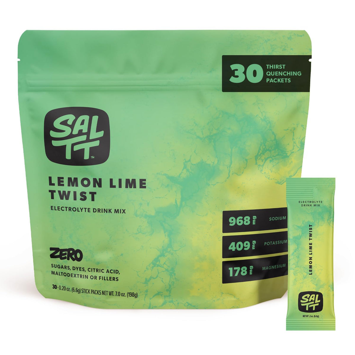 Keto Chow SALTT empaque limón-lima para hidratación rápida durante el día