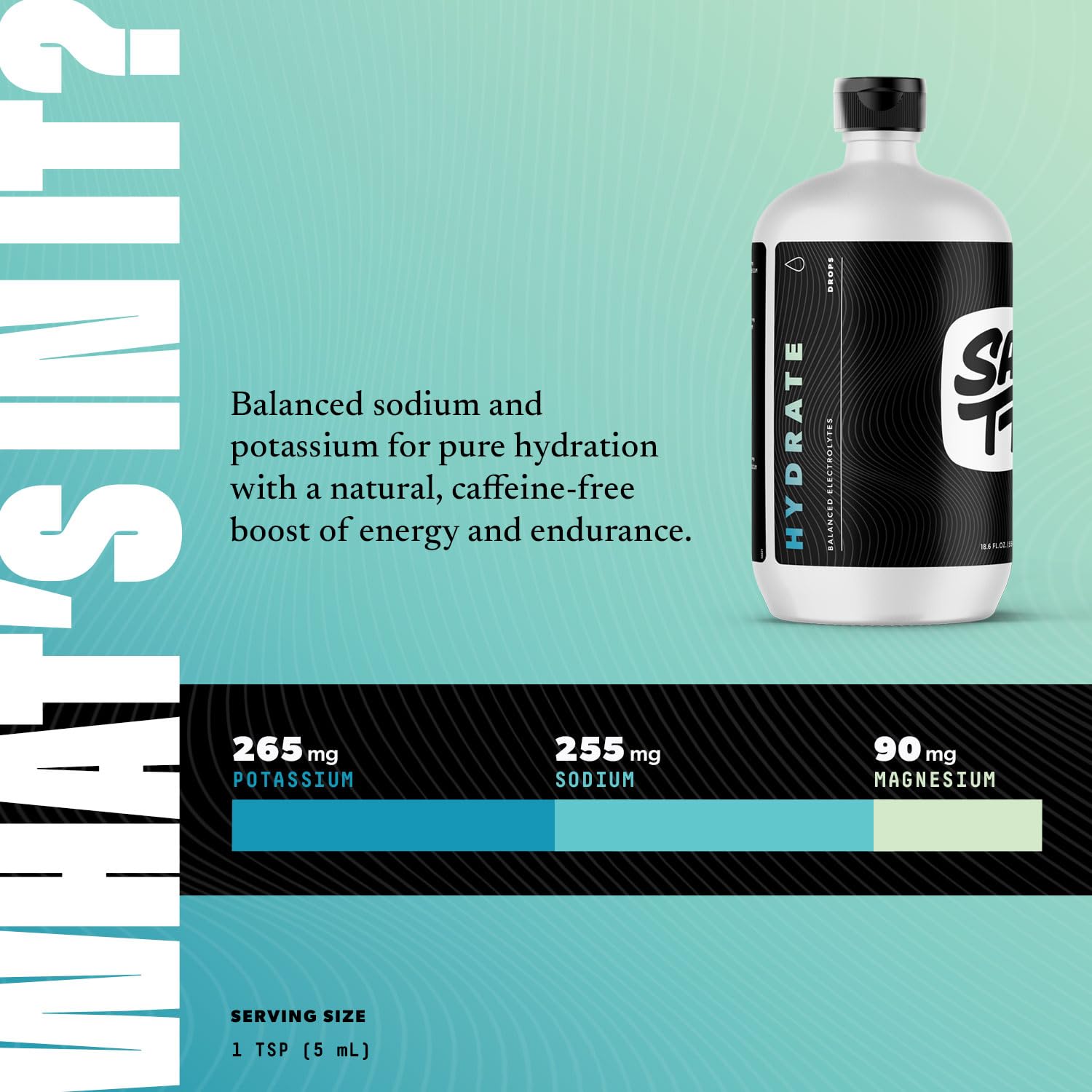 Keto Chow SALTT Hydrate: dosis diaria para mantener electrolitos esenciales.