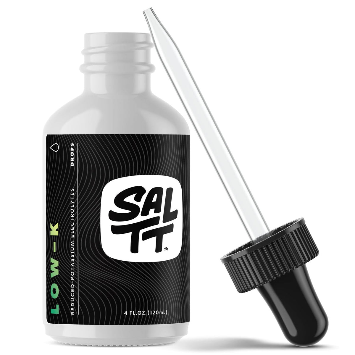 Keto Chow SALTT Low-K Gotas Botella: hidrata durante el ayuno con electrolitos de alta biodisponibilidad.