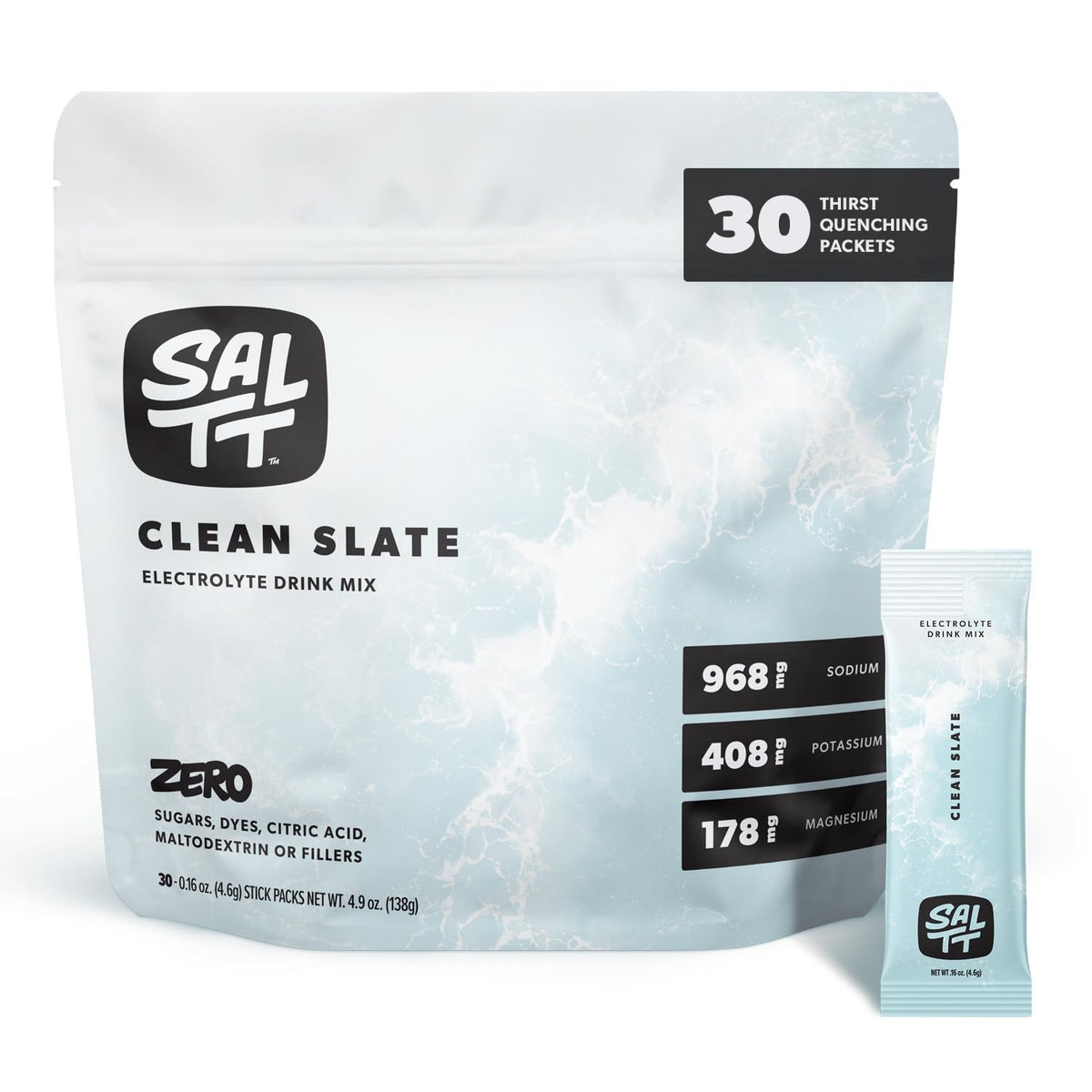 Keto Chow SALTT polvo de electrolitos sin sabor para hidratacion diaria