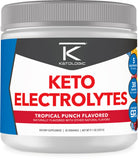 Ketologic polvo de electrolitos Keto Tropical, bote de 30 porciones para hidratación diaria.