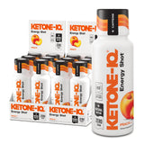 Ketone-IQ Shot, lata en manos, energía sostenida sin azúcares y claridad.