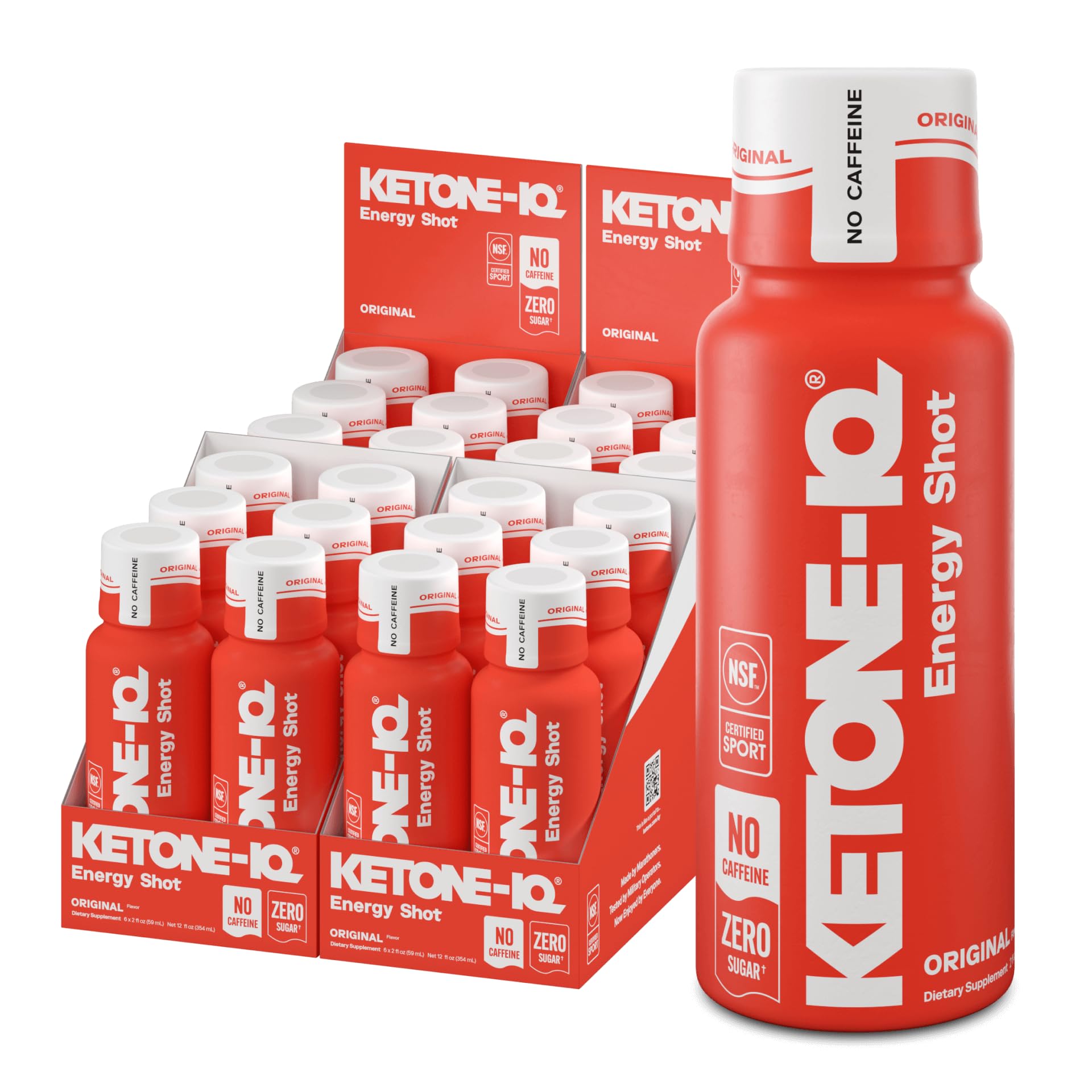 Ketone-IQ sin cafeína: lata energizante para concentración sostenida.