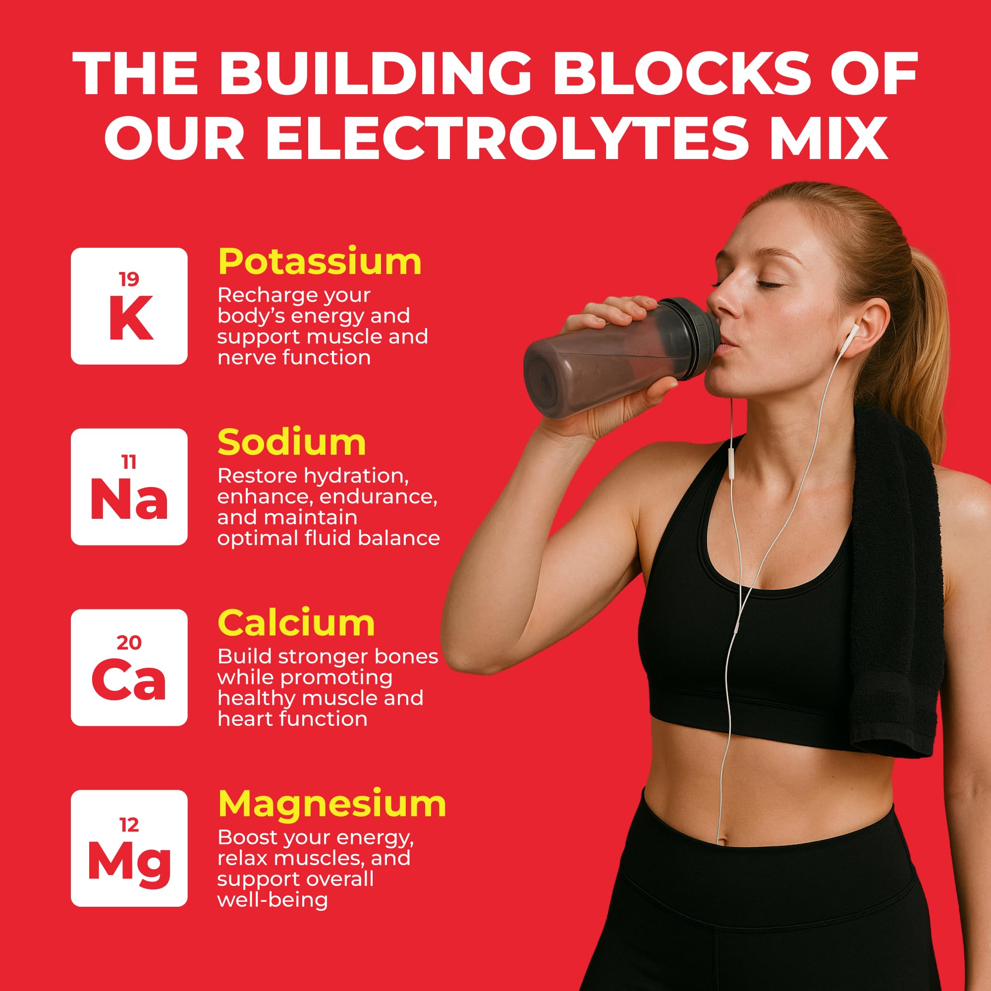 Electrolitos Keto Vitals sin azúcar para hidratación limpia
