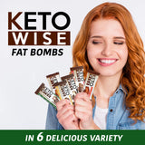 Keto Wise bombas-grasas snack portátil para llevar y disfrutar.