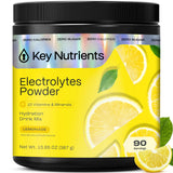 KEY NUTRIENTS polvo electrolitos limón refrescante para hidratación