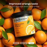 KEY NUTRIENTS, sabor naranja, experiencia refrescante durante el entrenamiento