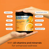 KEY NUTRIENTS, sachets de hidratación naranja para llevar
