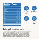 Vaso KEY NUTRIENTS para mezclar y rehidratar rápidamente.