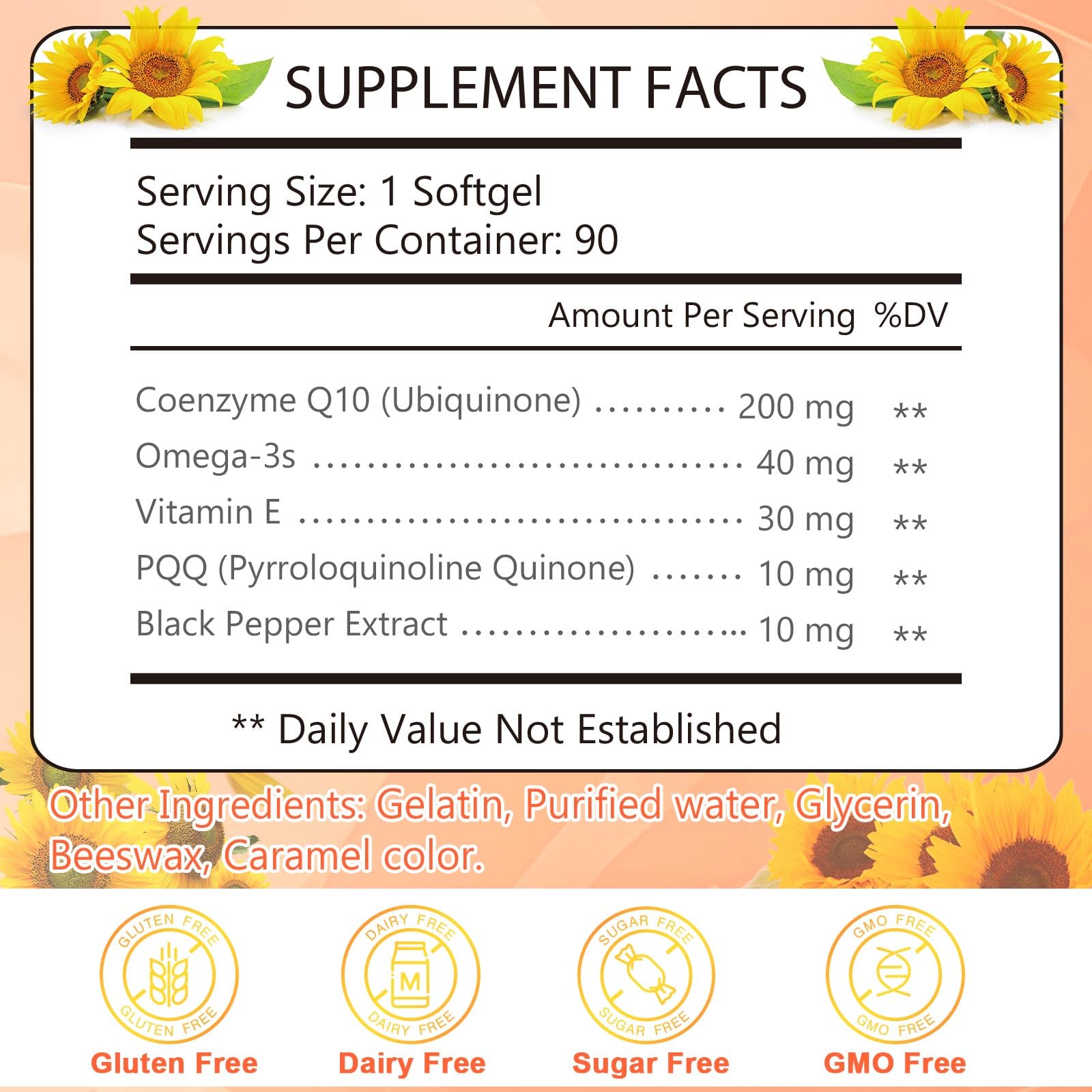 KFG CoQ10 200 mg contenido práctico y rápido de tomar para el día a día.