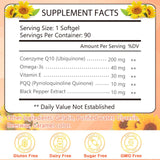 KFG CoQ10 200 mg contenido práctico y rápido de tomar para el día a día.