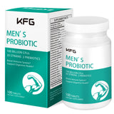 KFG Probiotico en botella frontal para apoyo digestivo diario.