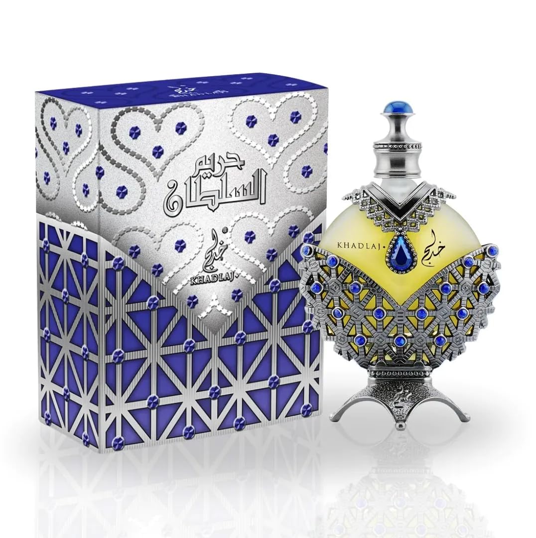 KHADLAJ PERFUMES Hareem Al Sultan Blue concentrado para uso prolongado.