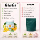 Kiala Nutrition Super Greens envase de 30 porciones, compra conveniente.