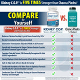 KIDNEY C.O.P. etiqueta-detalle: etiqueta clara con indicaciones útiles para uso cotidiano.