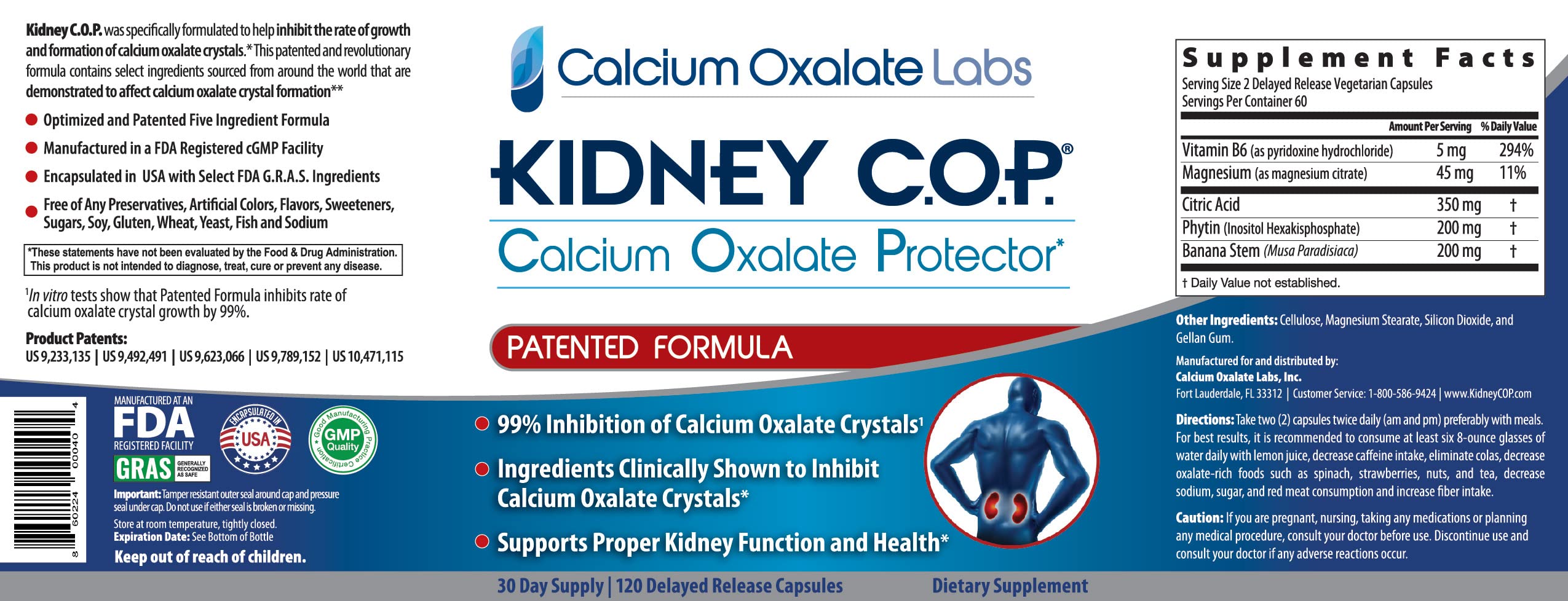 KIDNEY C.O.P. uso-diario: rutina diaria para apoyar salud renal y urinaria.