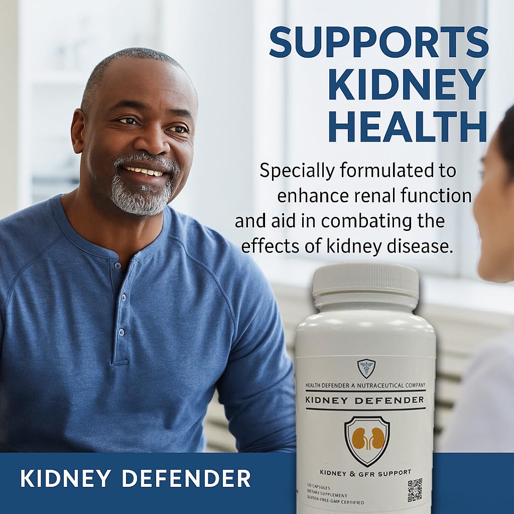 Health Defender Kidney Defender: etiqueta visible con información de ingredientes clave